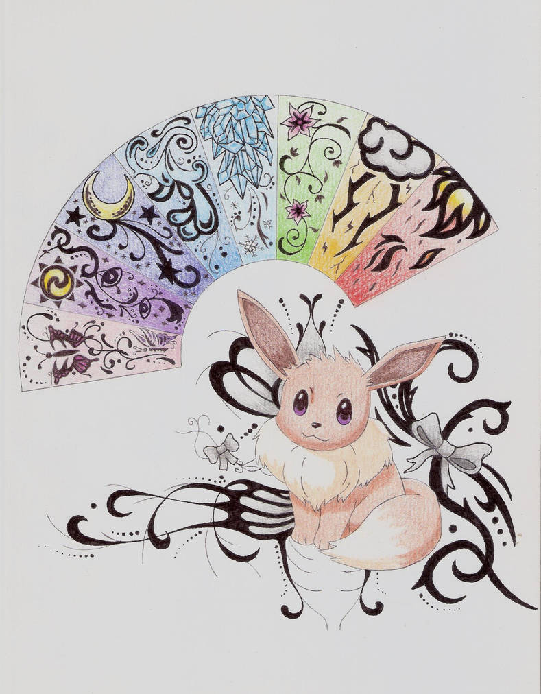 EEVEE's tribal tattoo by marksart97 on DeviantArt