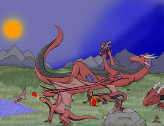 Red dragon family