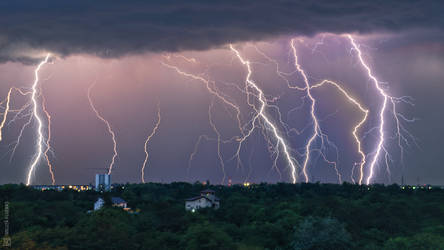 Storm over Bucharest