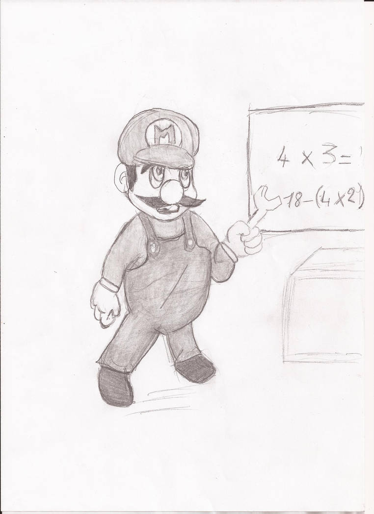 mario professeur de math by mangagag35 on DeviantArt