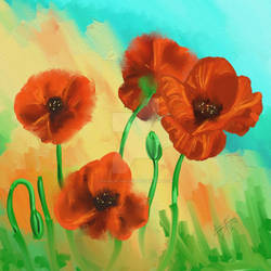 iPad Poppies 3