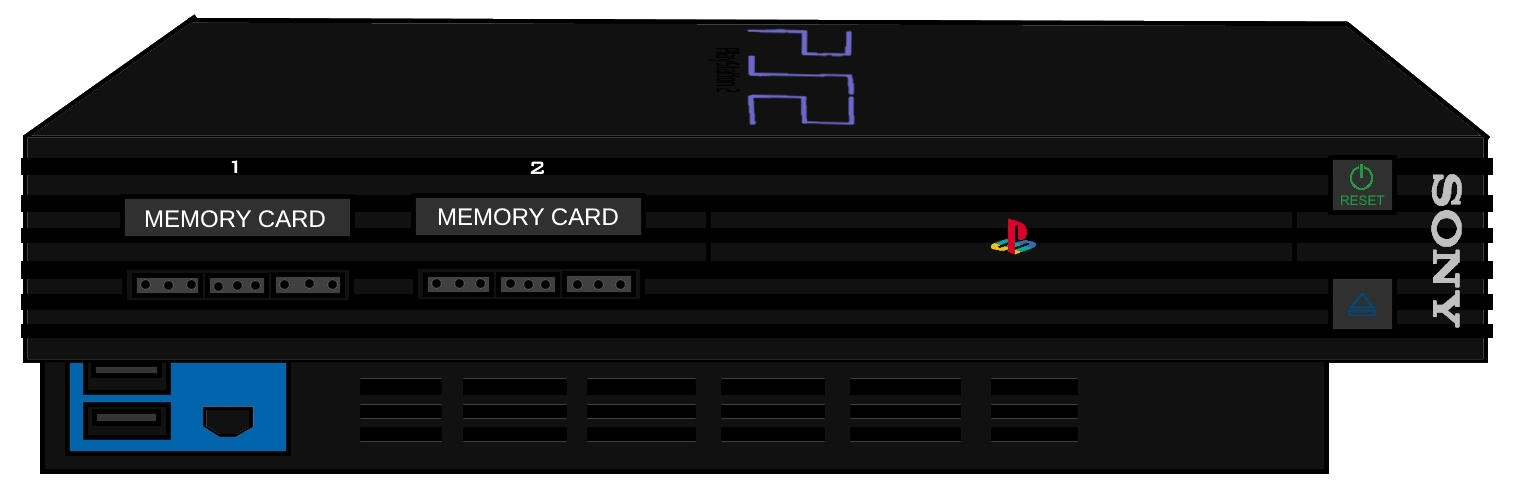 PlayStation 2 (Re-Draw) by AdrianoRamosOfHT on DeviantArt