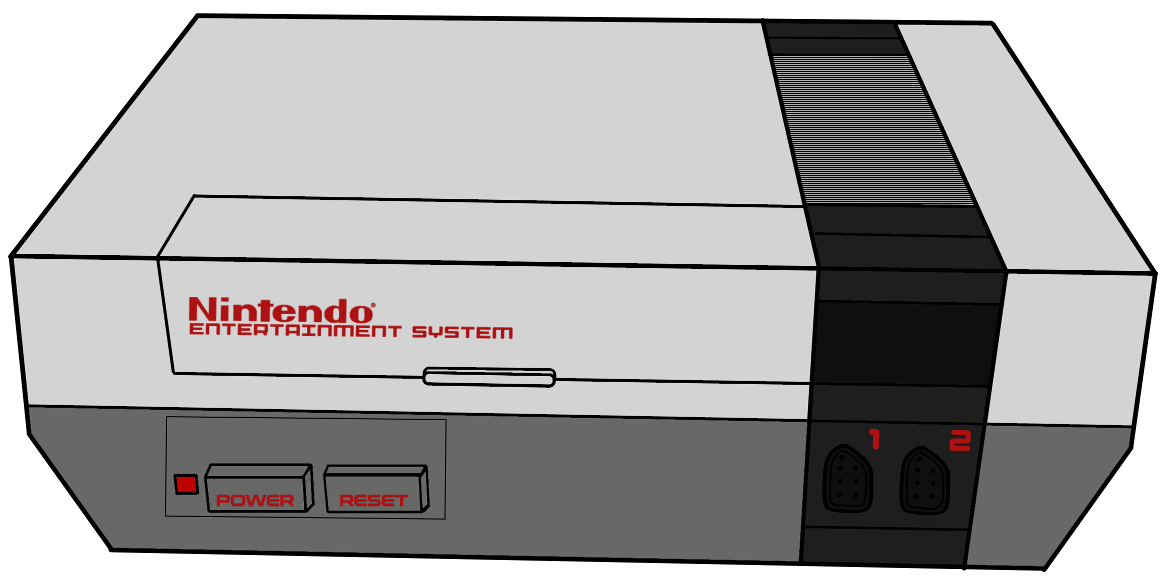 Nintendo NES by AdrianoRamosOfHT on DeviantArt