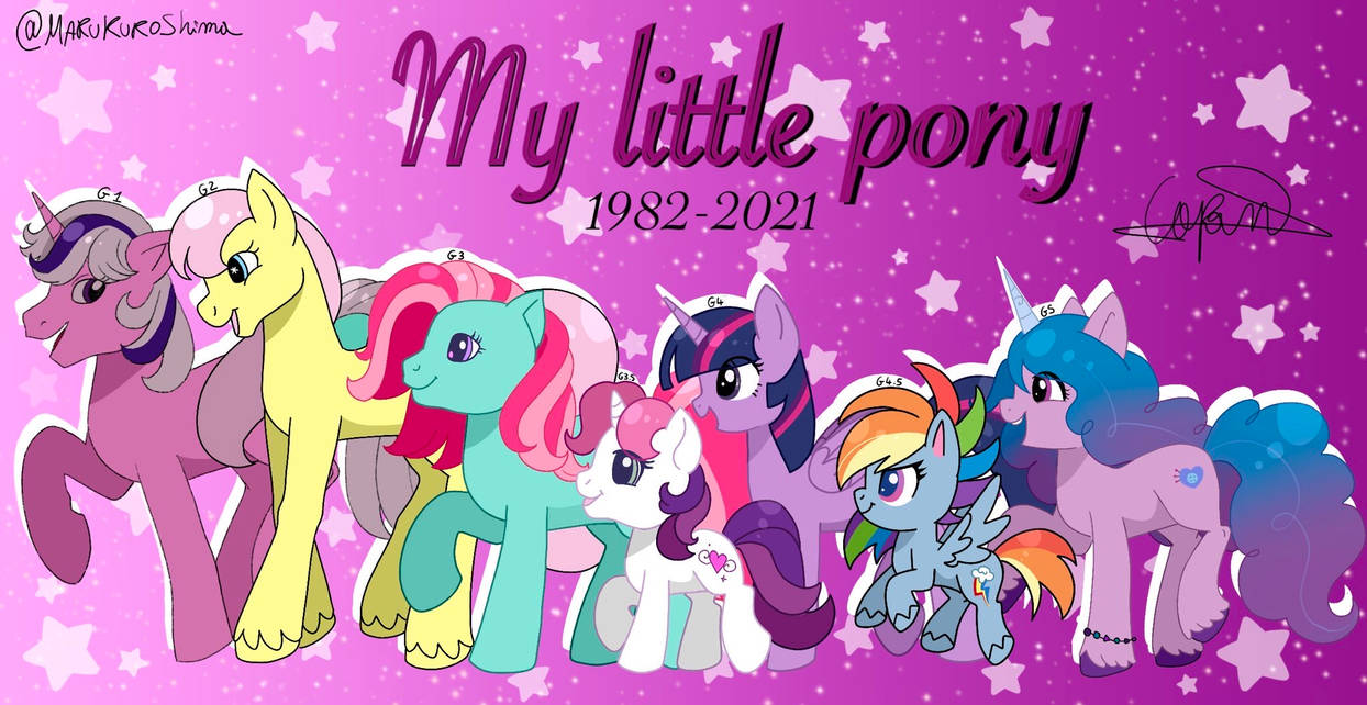 Every MLP generations ! by MaruChanKuroshima on DeviantArt
