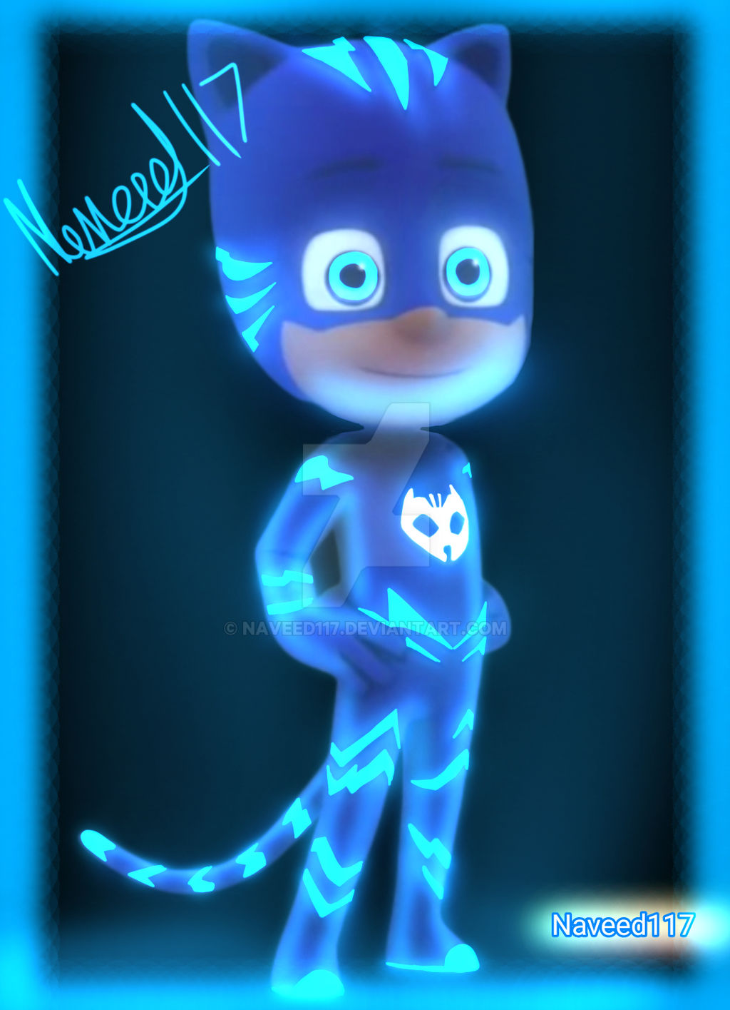 Pj masks Catboy glow art background by Naveed117 on DeviantArt