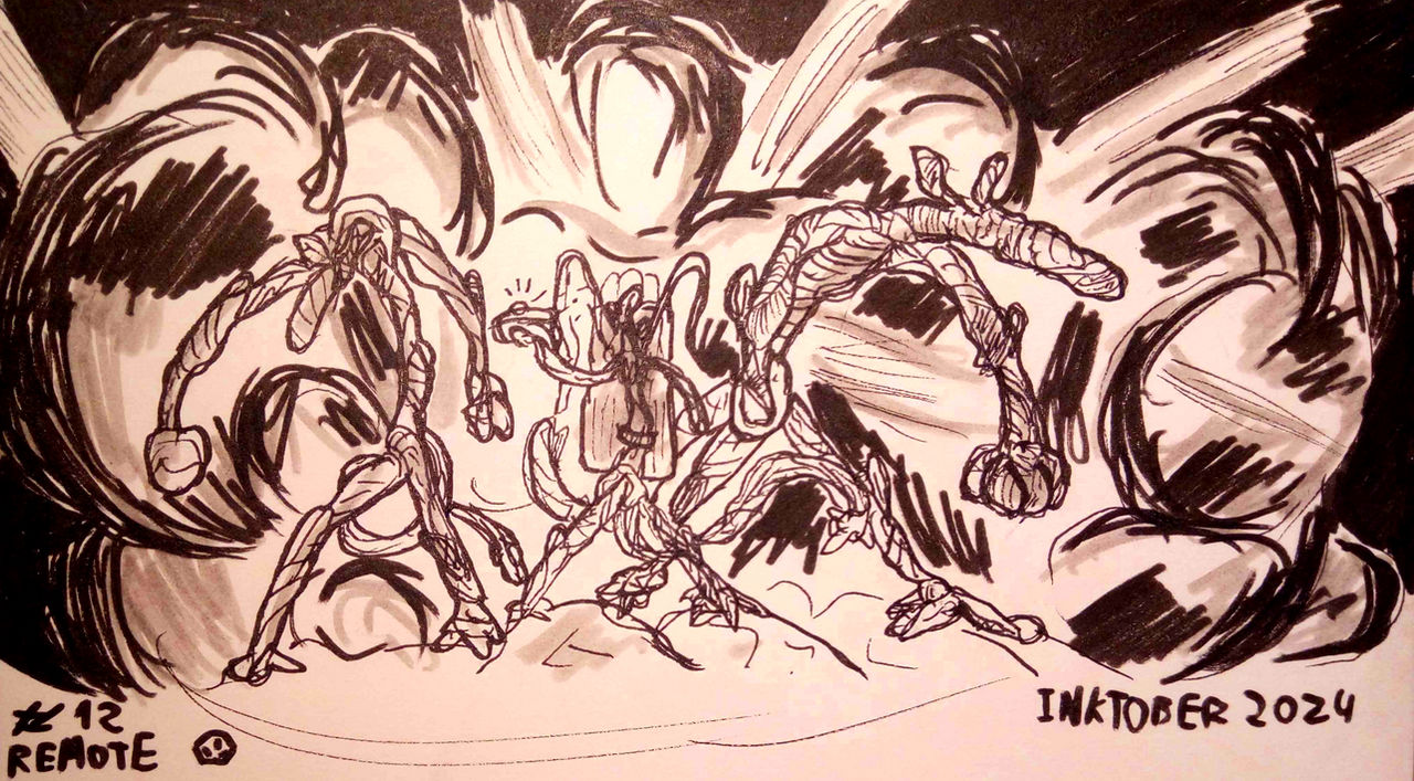 Intokber Remote Inktober 2024 - 12 Remote by Nebkah01jr on DeviantArt