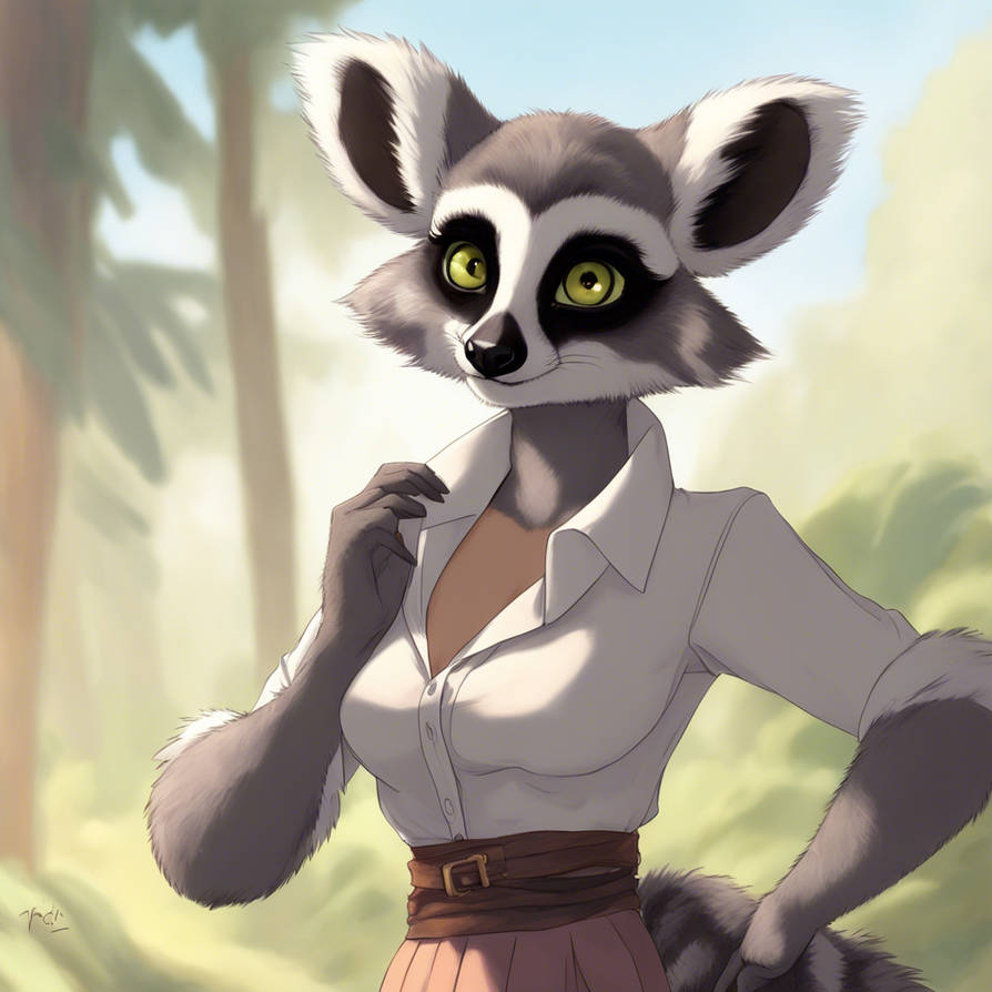 Flabby Female Anthropomorphic Ring-tailed Lemur-ki