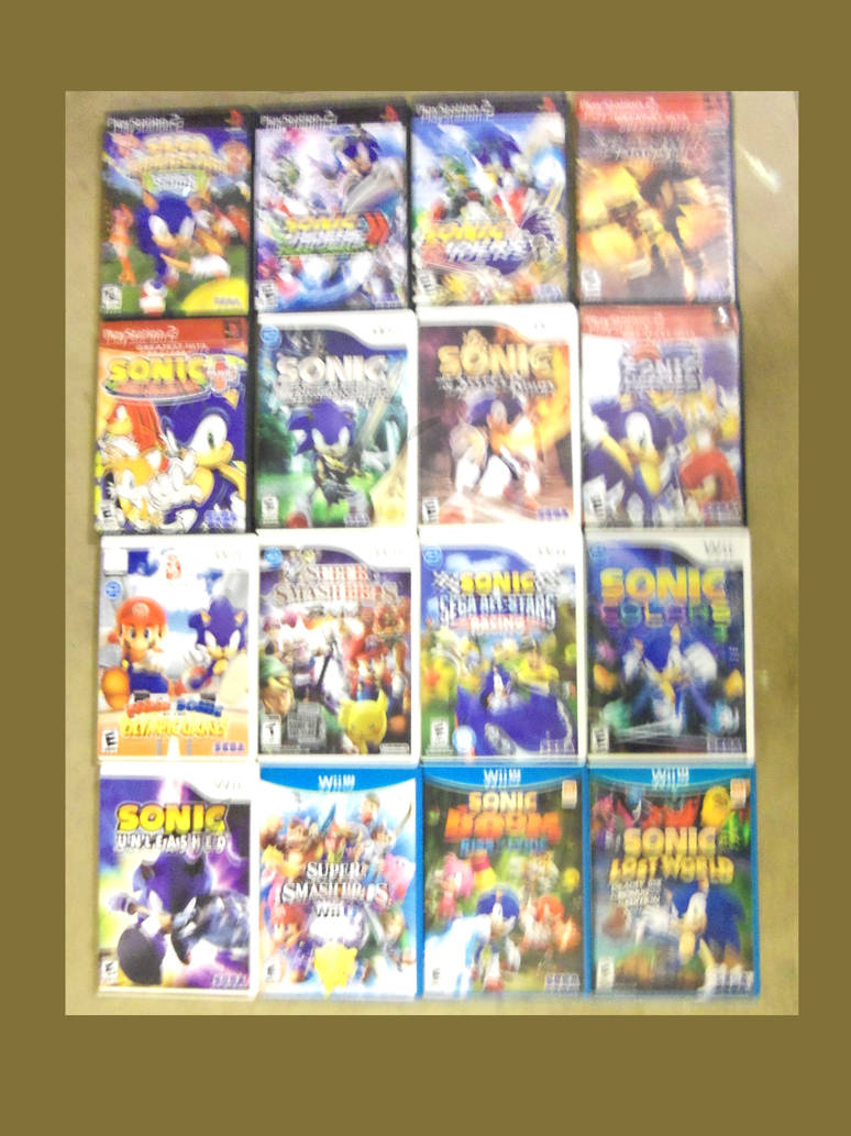 My PlayStation 2, Wii and WiiU Sonic Games by Crush40Queen on DeviantArt
