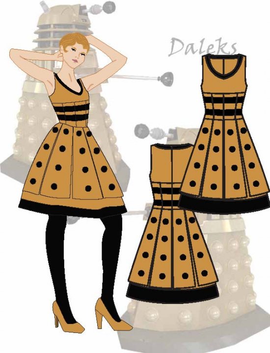 Dalek costume planning stage