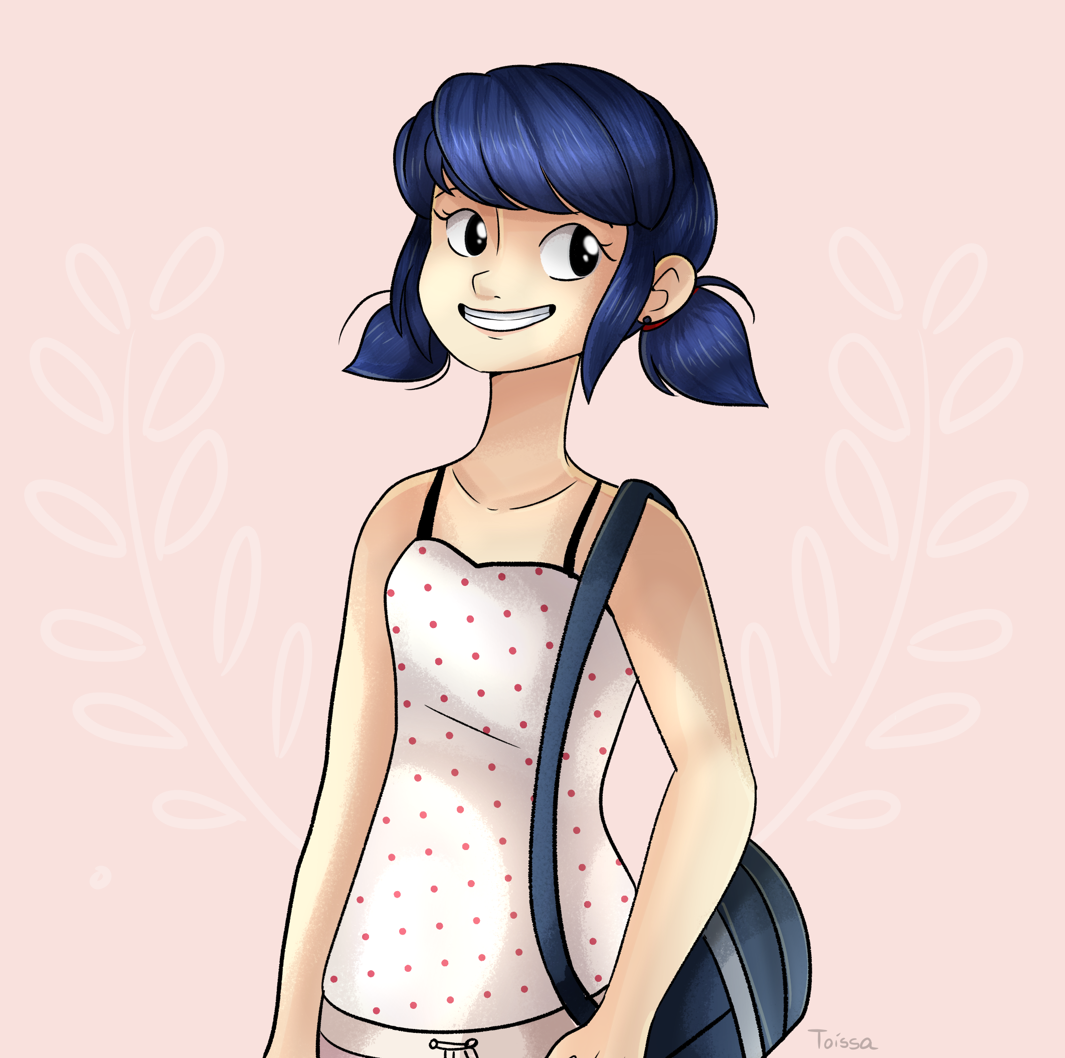 Marinette with Pajamas by Taissadraws13 on DeviantArt