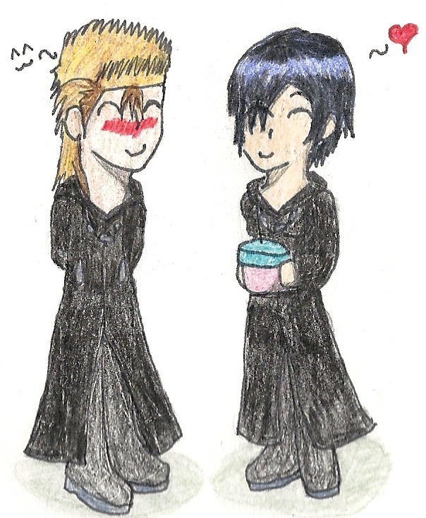 Chibi Demyx and Xion