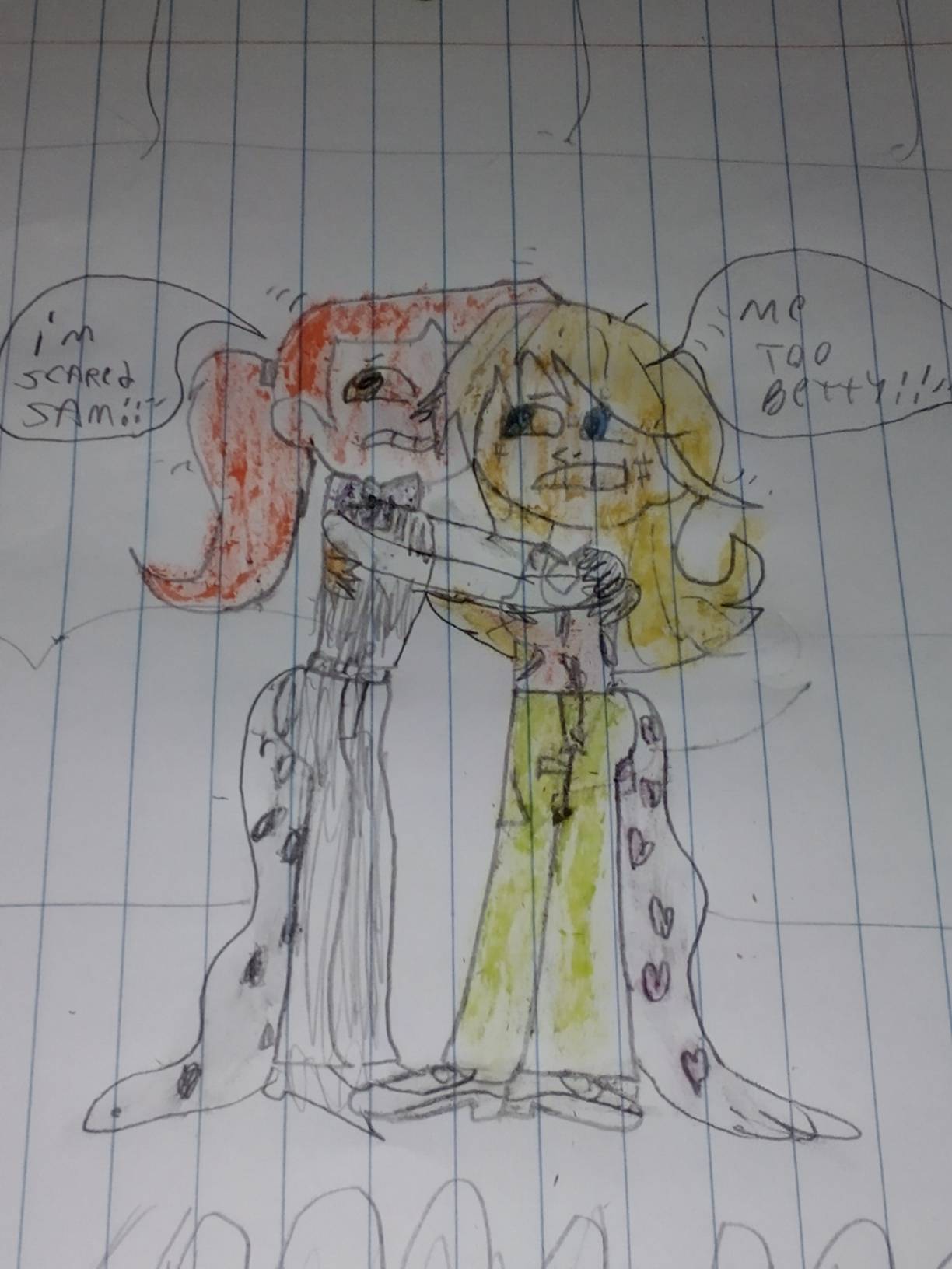 Betty and Sam aftermath wedgies and hugging scared by Kalebworld on ...