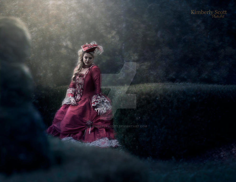 She Waits Alone In The Moonlit Garden By Kimberlyscott On Deviantart