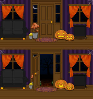 Halloween Doorstep Scenery +export