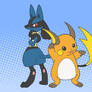 Raichu and Lucario
