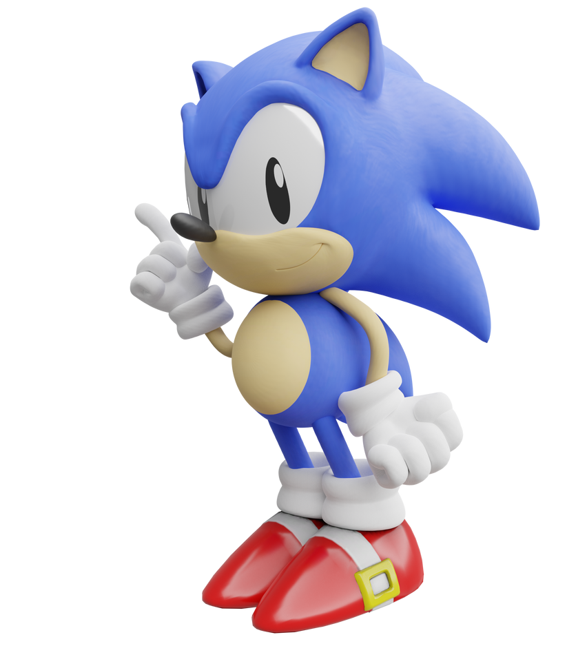 Classic Sonic Render test by ThatCoolYoshi on DeviantArt