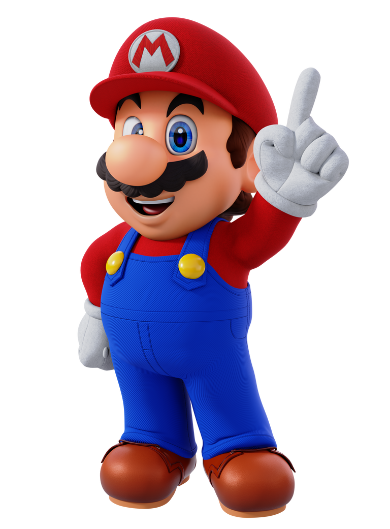 Mario Point Pose Render by ThatCoolYoshi on DeviantArt