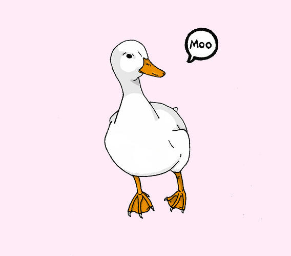 What does the duck say by Scene-Skeleton on DeviantArt