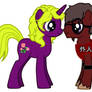 Gajin Goombah and Akiterra as ponies