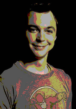 Sheldon Cooper Stencil