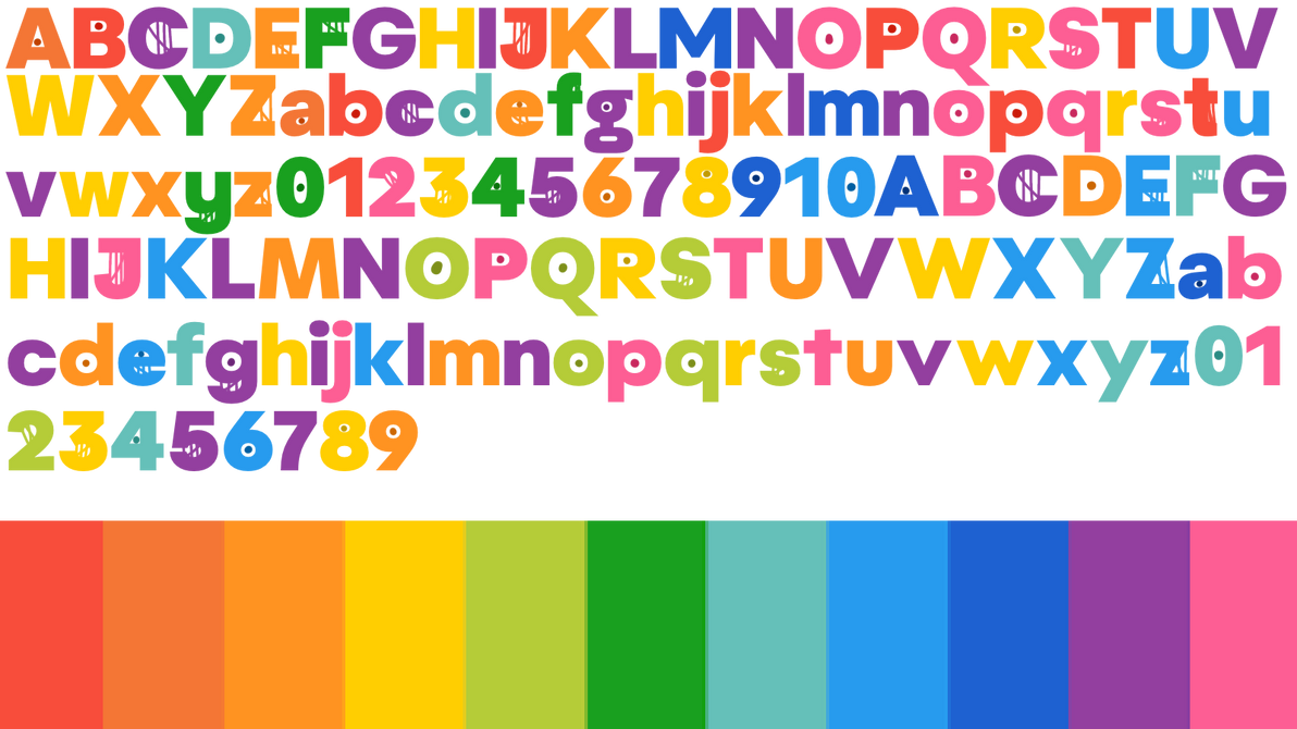 TVOKids Letters and Numbers In Aktifo Font by daddyjoe76 on DeviantArt