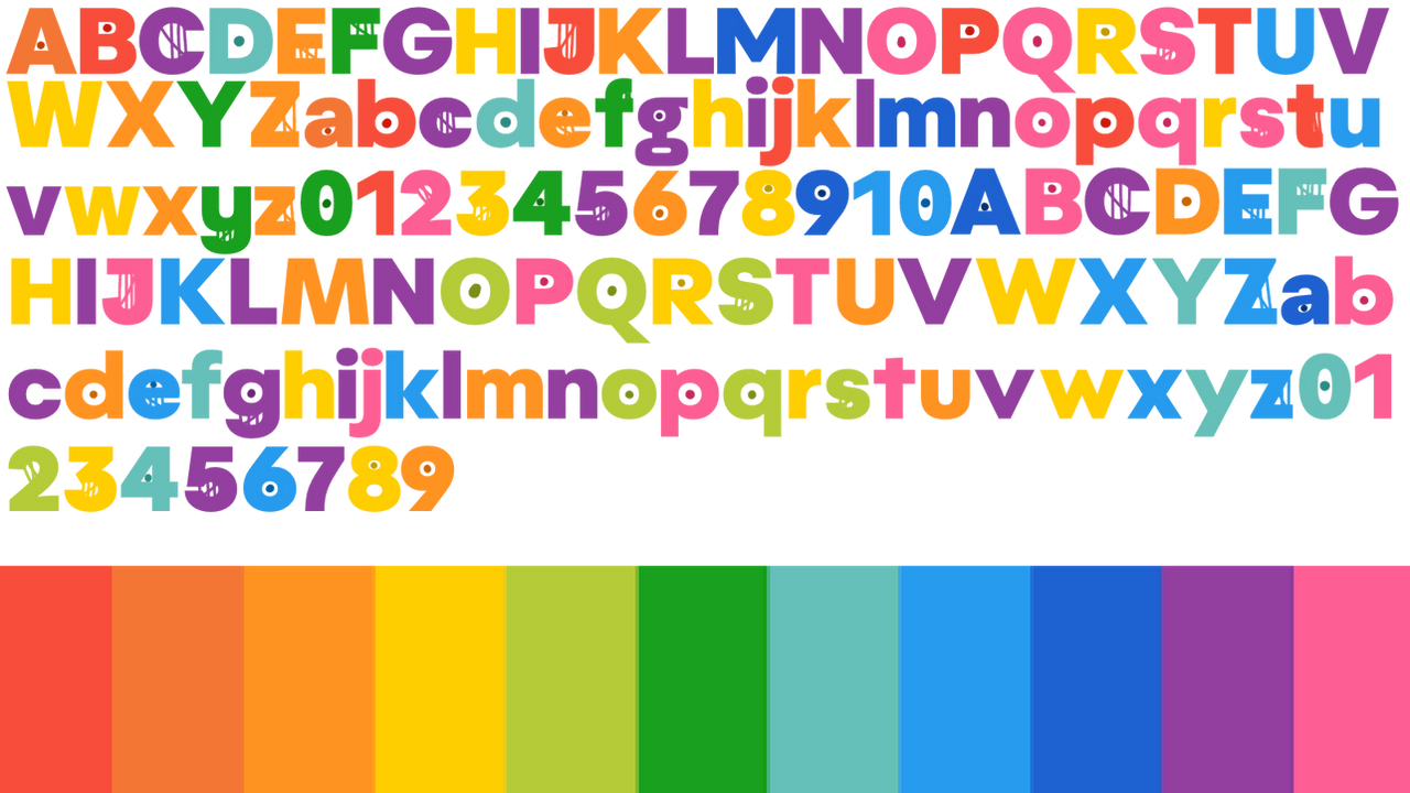 TVOKids Letters and Numbers In Aktifo Font by daddyjoe76 on DeviantArt