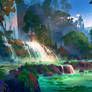Waterfall - Stylised Nature Brush Pack