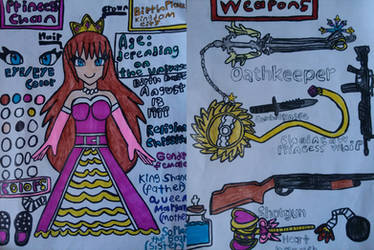 Princess Chan character sheet redraw by LovelyPrincessN64