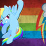 Rainbow Dash - Metallic Wallpaper