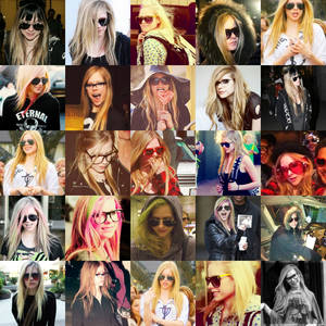 Avril with the glasses