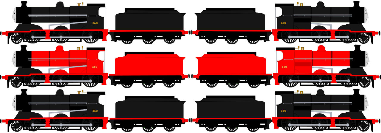 O2 Tender Engine First Red Tender Engine by IgnorantAsian on DeviantArt