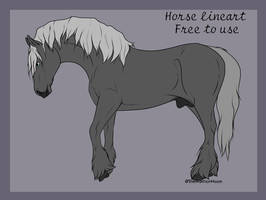 (F2U) Horse lineart