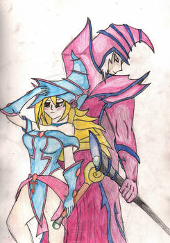 Dark Magician and Dark Magician Girl