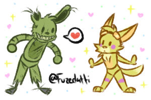 ♔۞ஜ۩夜嵐💜Akatsuki Arashi۩ஜ۞♔ on X: RT @raptorfurby: 🌟its showtime!🌟 # glitchtrap #fnaf #fanart #springbonnie  / X