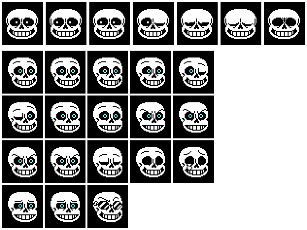 Normal Sans and Underswap Sans dialogue sprites by iGretz on