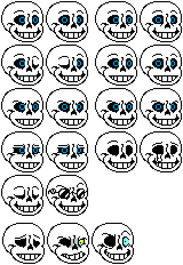 Pixilart - Bookturn Sans Dialogue Sprites uploaded by HarmlessBleach