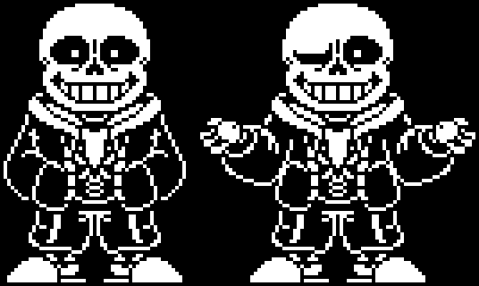 Updated Sans Battle Sprite Genocide Run TineeZeke - Illustrations ART street