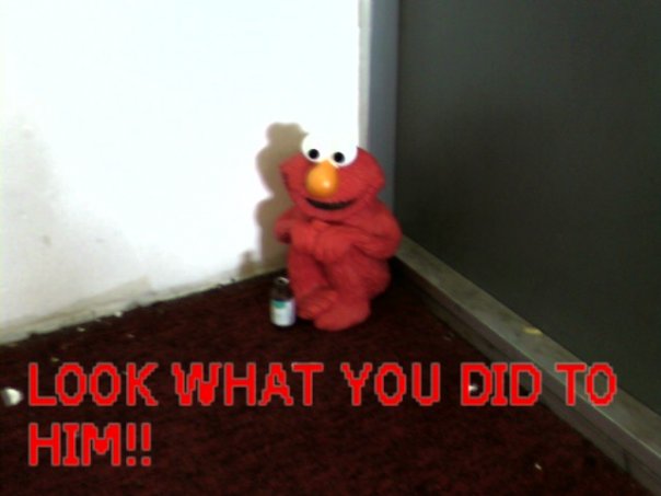 ELMO'S A PSYCHO TOO XD - Imgflip