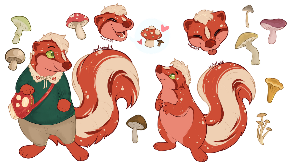 Slime Skunk Shroom Skunk by owlcoholik on DeviantArt