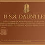 USS Dauntless - Plaque