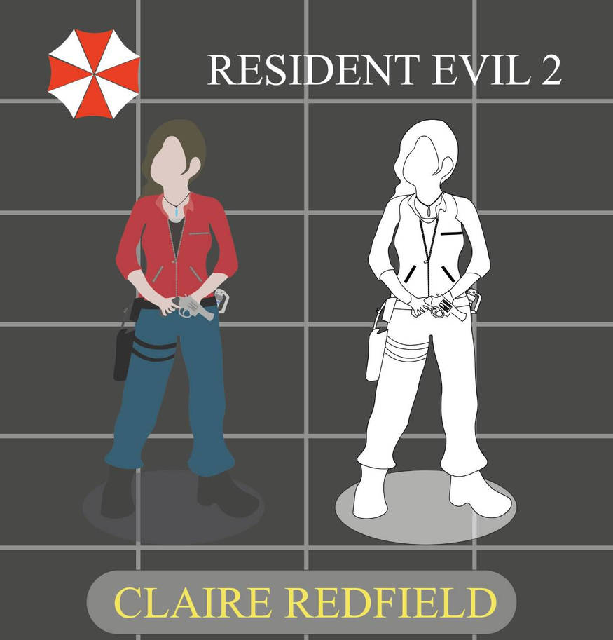 Resident Evil 2 Claire Redfield (Vector) by FidgetDraw on DeviantArt
