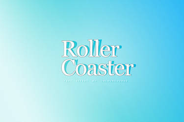 roller coaster, text effect @coloursource