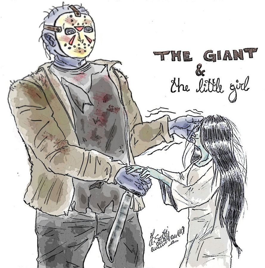 The giant and the little girl