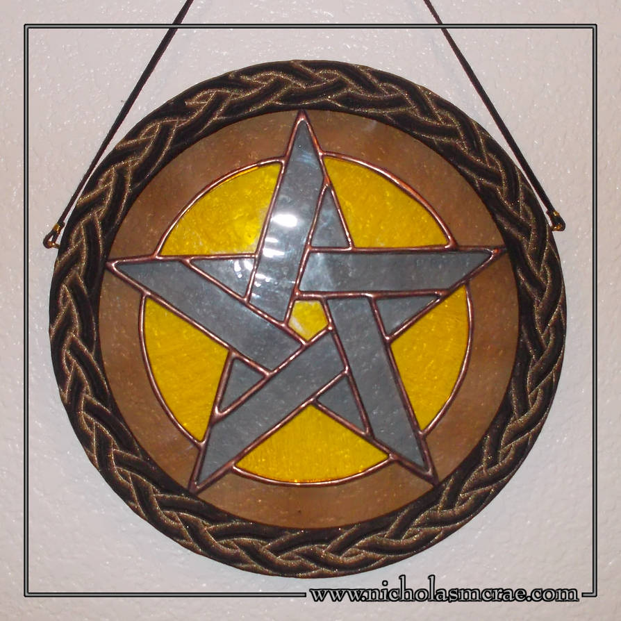 Stained Glass Pentacle in Tableaux Frame by NicholasMcRae on DeviantArt