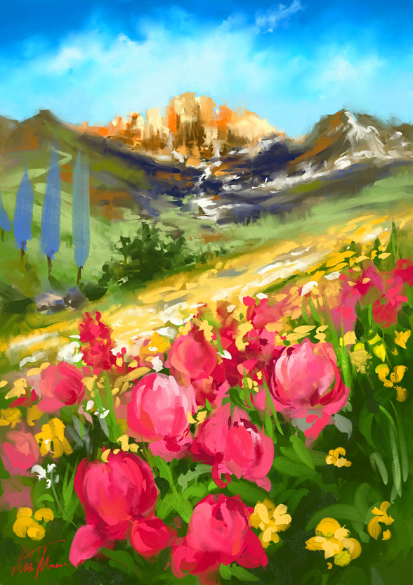 Spring valley by Mishelangello on DeviantArt