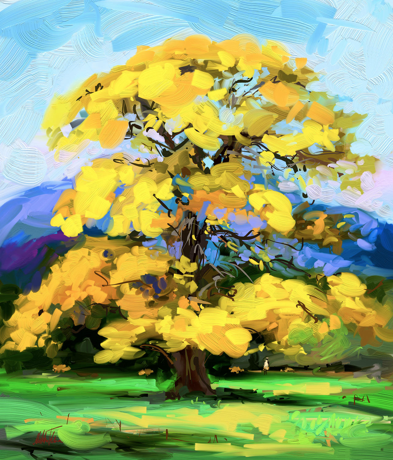 Golden Tree Drawing Examples Golden tree by Mishelangello on DeviantArt