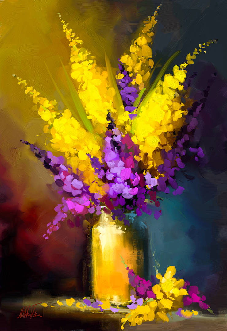 Colorful spring still life by Mishelangello on DeviantArt