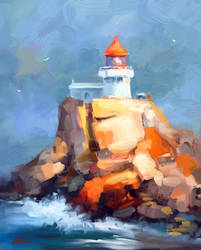 Lighthouse on the rock