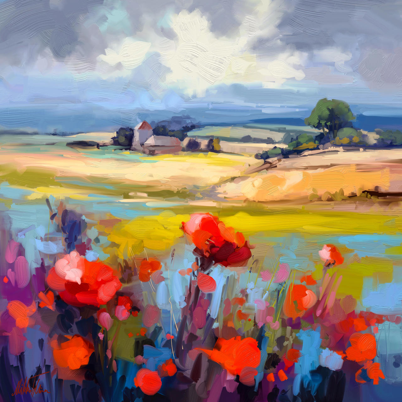Spring landscape by Mishelangello on DeviantArt