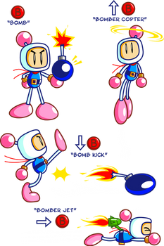 B-Button Bomberman 8D
